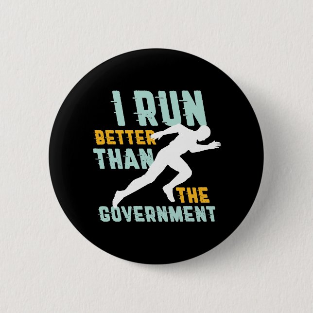 Funny Marathon Running Joggen Workout Runner Button (Vorderseite)