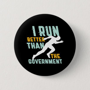 Funny Marathon Running Joggen Workout Runner Button