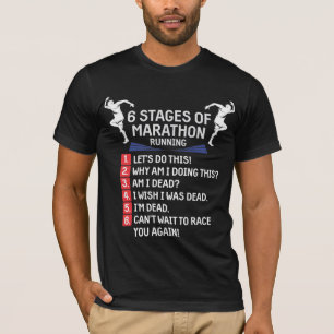 Funny Marathon Running Spaß Runner Marathonläufe T-Shirt