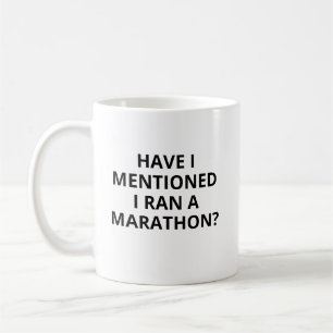 Funny Marathon Tasse, personalisierte Mug, habe ic Kaffeetasse