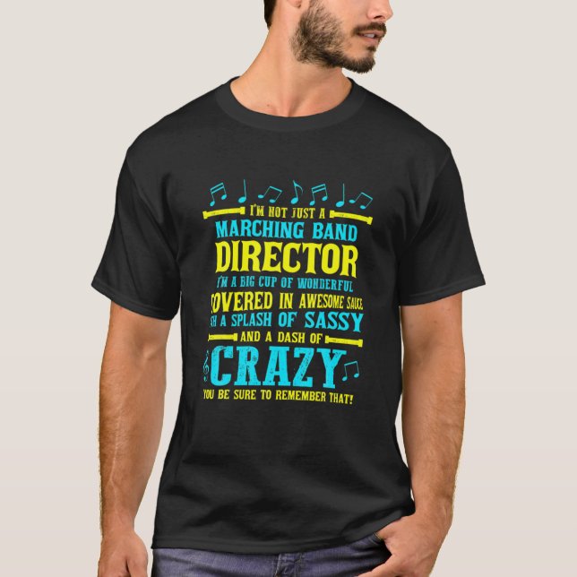 FUNNY MARCHING BAND DIRECTOR SHIRT Music Band Tee (Vorderseite)