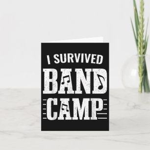 Funny Marching Band Geschenke - Ich überlebte Band Karte