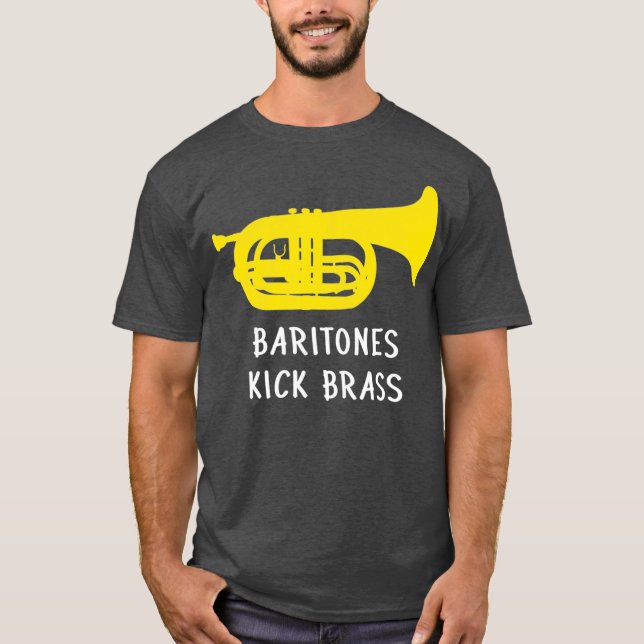 Funny marching baritone  Baritones kick brass T-Shirt (Vorderseite)