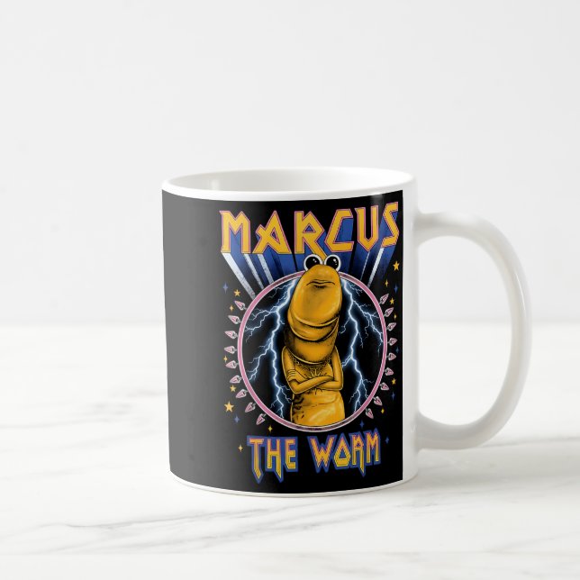 Funny Marcus The Worm Heavy Rock Rockworm Humor Me Kaffeetasse (Rechts)