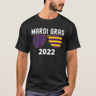 Funny Mardi Gras, Aviator-Sonnenbrille T-Shirt