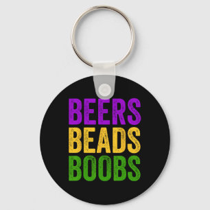 Funny Mardi Gras Beers Beads T-Shirt New Orleans C Schlüsselanhänger