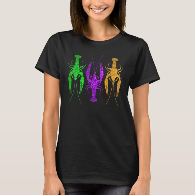 Funny Mardi Gras Crawfish New Orleans Carnival Men T-Shirt (Vorderseite)