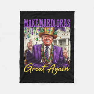 Funny Mardi Gras Donald Trump Mardi Gras American Fleecedecke