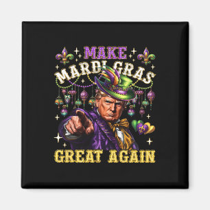 Funny Mardi Gras Donald Trump Mardi Gras American Magnet