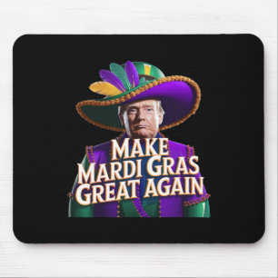 Funny Mardi Gras Donald Trump Mardi Gras American Mousepad