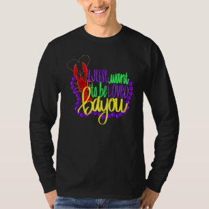 Funny Mardi Gras I gerade Gewollt Bayou Crawfish T-Shirt