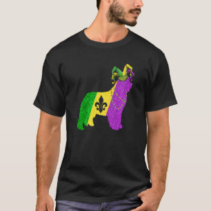 Funny Mardi Gras Neufundland Dog Mardi Gras Hat B T-Shirt