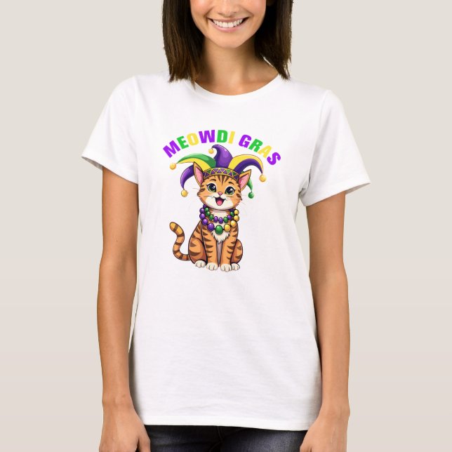 Funny Mardi Gras Parade Vibes T-Shirt (Vorderseite)