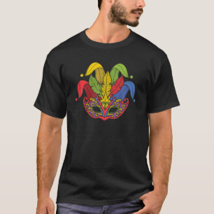 Funny Mardin Gras Mask Kostüm Mardi Gras T-Shirt