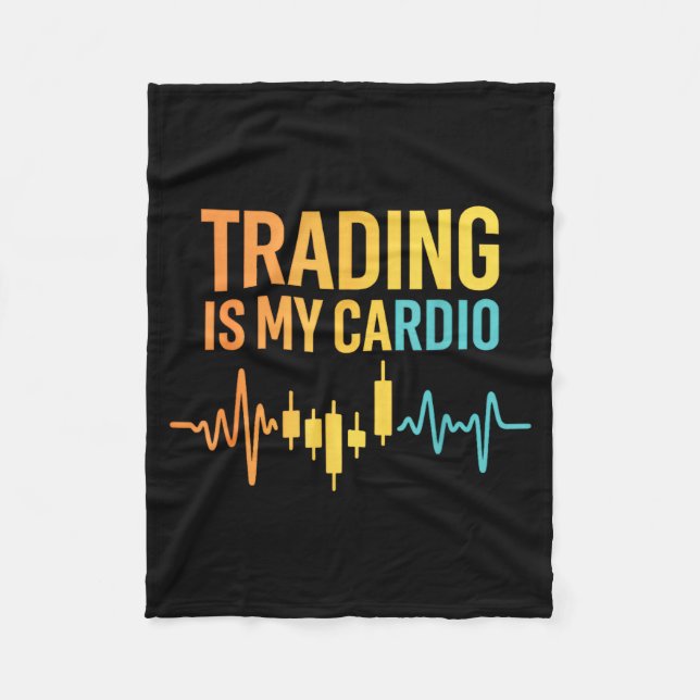 Funny Market For Trader Dad, Trading Quotes Stocks Fleecedecke (Vorderseite)