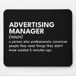 Funny Marketing Manager Definition Mousepad