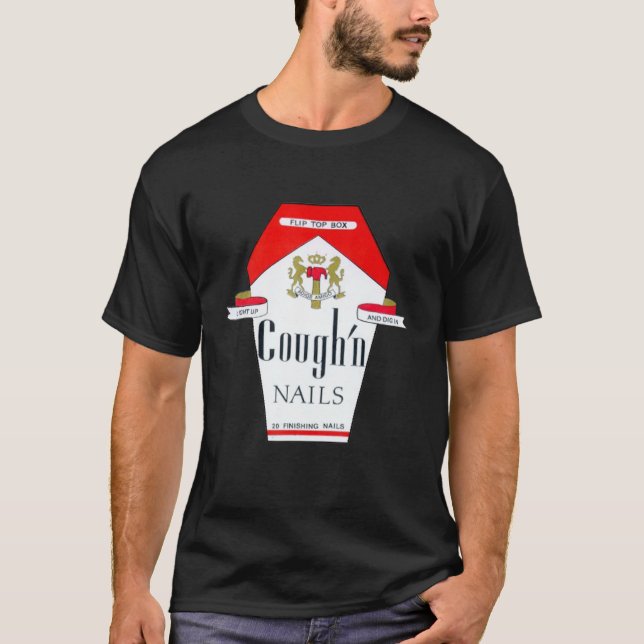 Funny Marlbro Cigarette Quit Rauchen T-Shirt (Vorderseite)