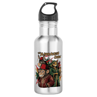Funny Marrakesh Crew Morocco Souvenir Cartoon  Edelstahlflasche