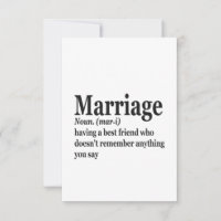 Funny Marriage Definition Ehepaar Ehemann-Geschenk