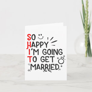 Funny Marriage Gift Unglaublich witzig Groom Bridg Karte
