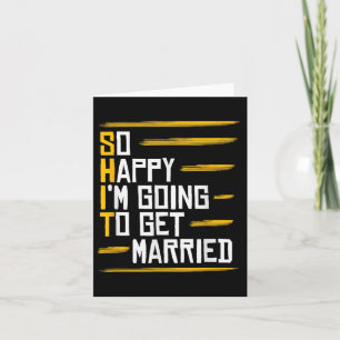 Funny Marriage Gift Unglaublich witzig Groom Bridg Karte
