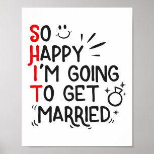 Funny Marriage Gift Unglaublich witzig Groom Bridg Poster