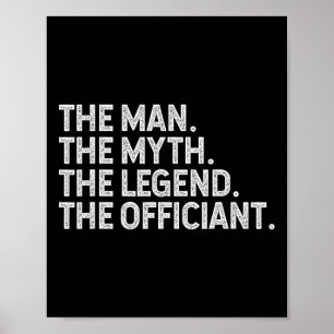 Funny Marriage Slogans Redewendungen The Man Myth  Poster