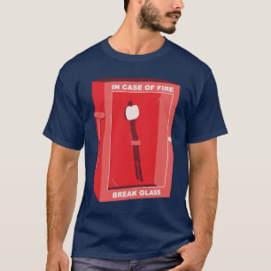 Funny Marshmallow Cartoon - im Brandfall T-Shirt