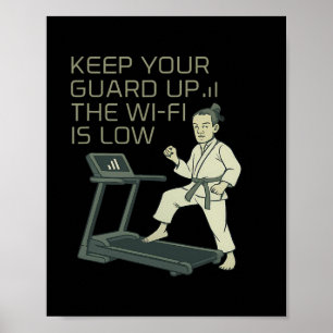 Funny Martial Arts Boxen Behielt Ihre Garde Up Wi- Poster