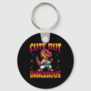 Funny Martial Arts Karate Taekwondo Dinosaur Anima Schlüsselanhänger