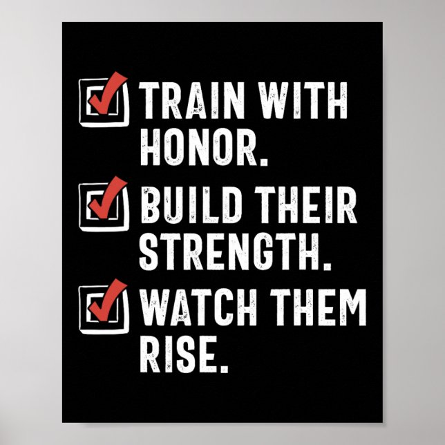 Funny Martial Arts Teacher Karate Instructor Sense Poster (Vorne)
