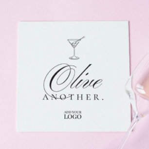 Funny Martini Olivenweg Bar Restaurant Cocktail Serviette