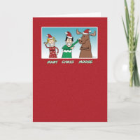 Funny Mary Chris Moose Christmas
