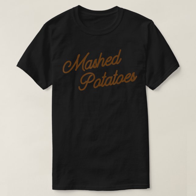 Funny Mashed Kartoffeln Erntedank T-Shirt (Design vorne)