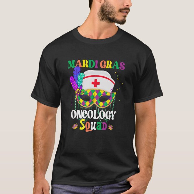 Funny Mask This Oncology Nurse Lovers Mardi Gras F T-Shirt (Vorderseite)