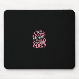 Funny Mastektomy Brustkrebs Krieger Mousepad