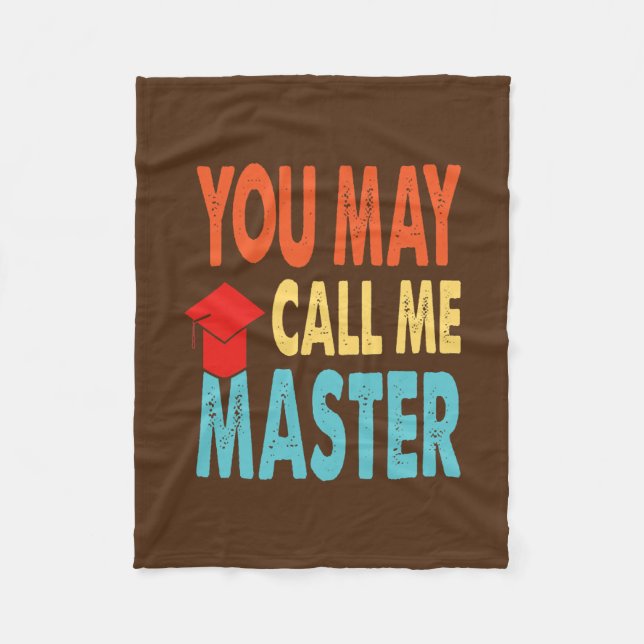 Funny Masters Degree Designs For Men Women MBA Fleecedecke (Vorderseite)