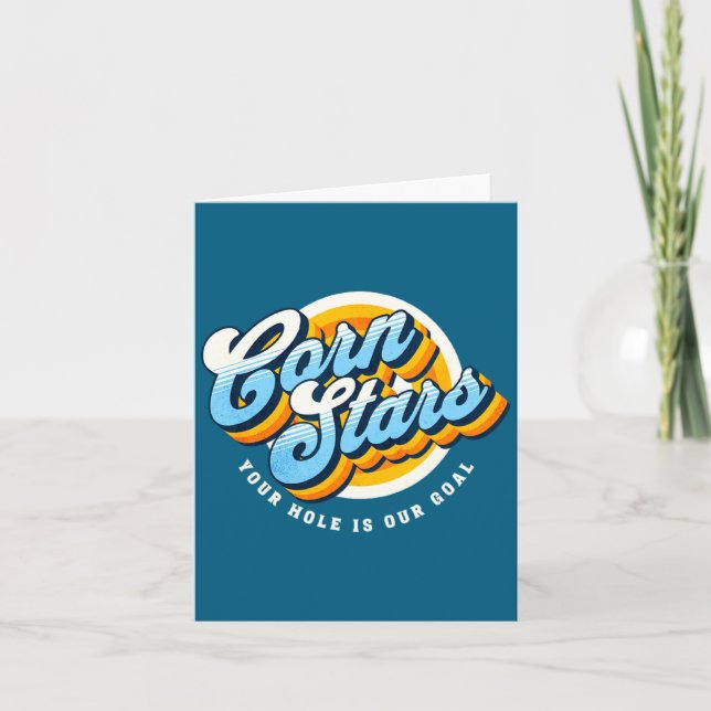 Funny Matching Cornhole Uniforms Corn Stars Cornst Karte (Vorderseite)