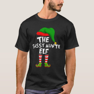Funny Matching Familie Weihnachten Die Sassy Tante T-Shirt