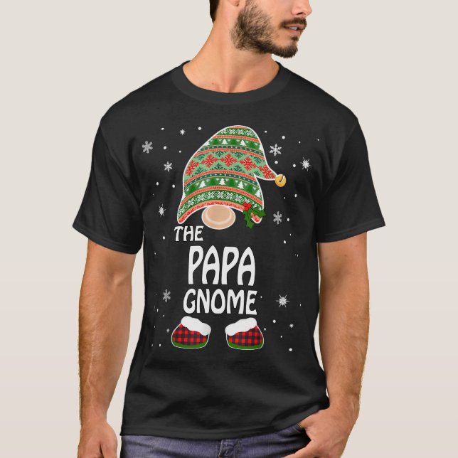 Funny Matching Familienkostüme The Papa Gnome Chri T-Shirt (Vorderseite)