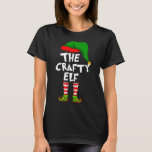 Funny Matching Family Christmas The Crafty Elf T-Shirt<br><div class="desc">Funny Matching Family Christmas The Crafty Elf</div>