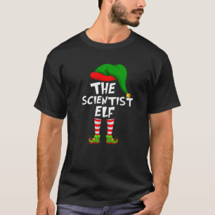 Funny Matching Family Christmas The Scientist Elf T-Shirt