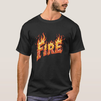 Funny Matching Family Fire and Ice Costume Couple T-Shirt