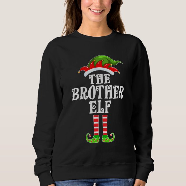 Funny Matching Family The Brother Elf Christmas Co Sweatshirt (Vorderseite)