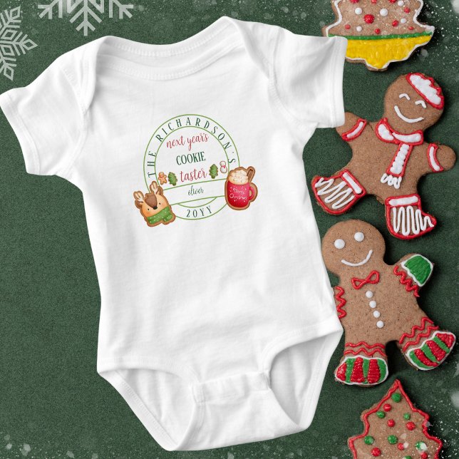 Funny Matching Weihnachten Nächstes Jahr's Cookie  Baby Strampler (Von Creator hochgeladen)