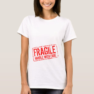 Funny maternity shirt   Fragile Handhabung mit Vor