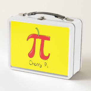 Funny Math Cherry Pi Symbol Metall Brotdose