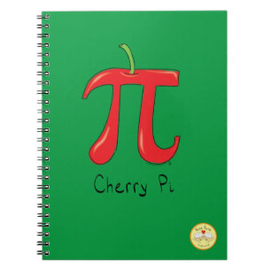 Funny Math Cherry Pi Symbol Notizblock