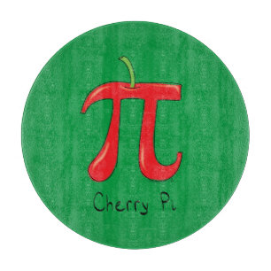 Funny Math Cherry Pi Symbol Schneidebrett
