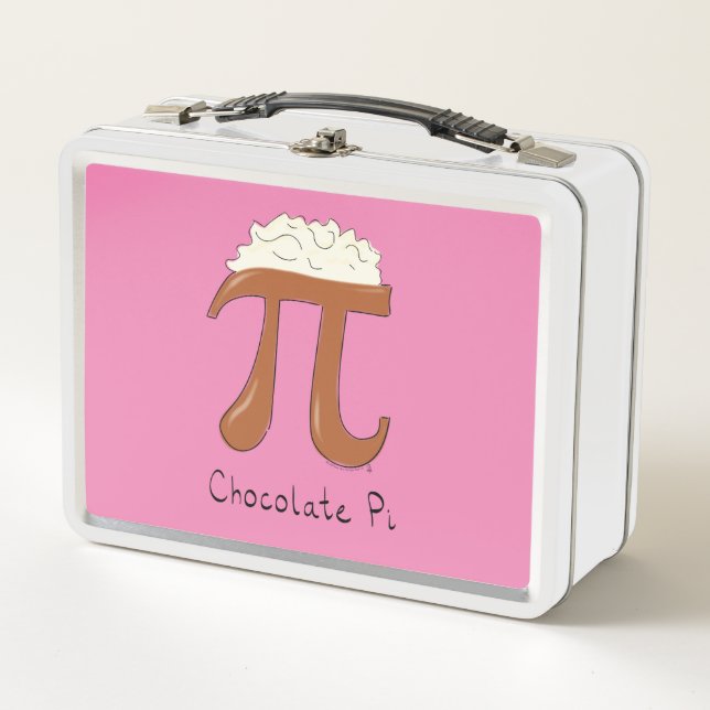 Funny Math Chocolate Pi Symbol Metall Brotdose (Vorderseite)